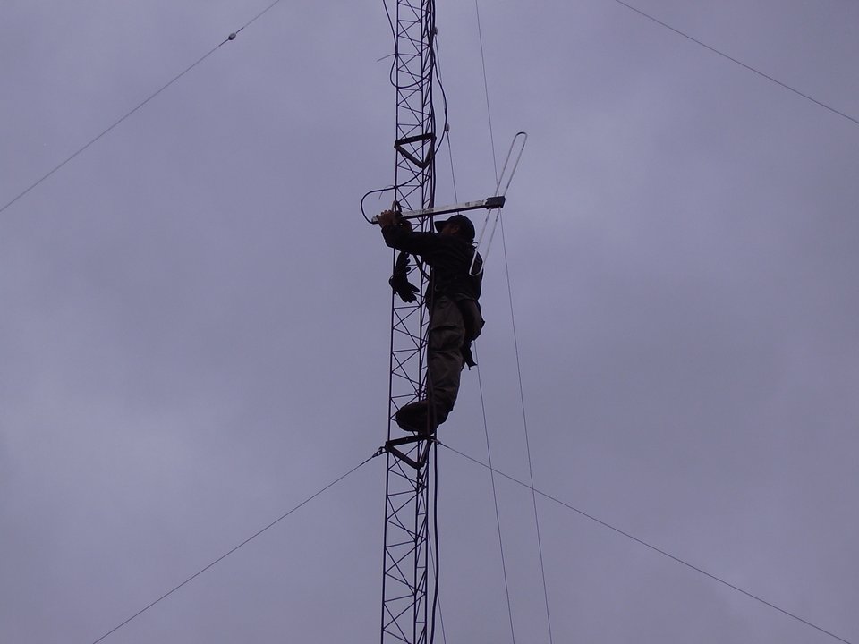 Arreglando la antena